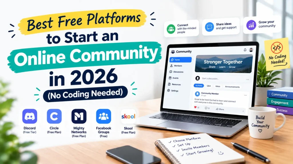 Best Free Platforms to Start an Online Community in 2026 (No Coding Needed)
