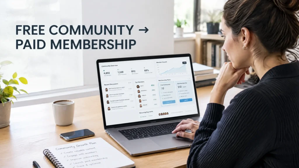 How to Grow a Free Online Community Paid Into a Paid Membership Business
