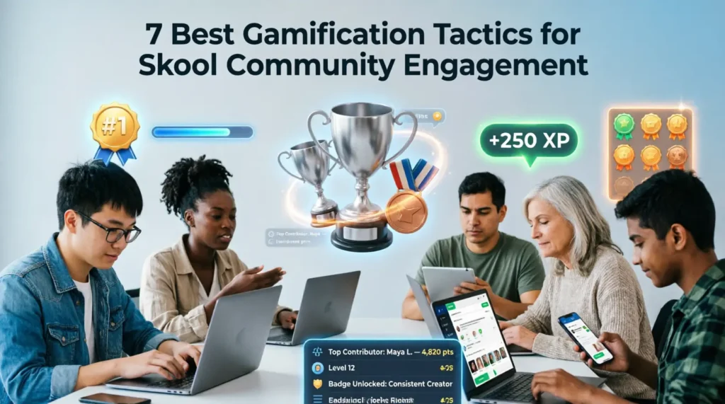 7 Best Gamification Tactics for Skool Community Engagement