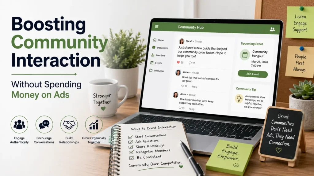 Boosting Community Interaction Without Spending Money on Ads