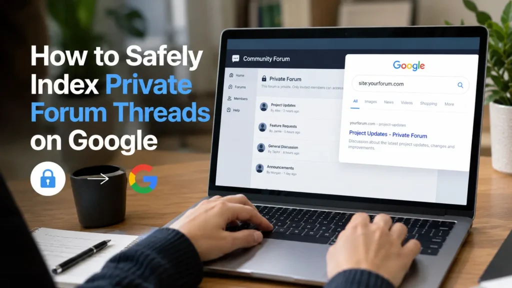How to Safely Index Private Forum Threads on Google